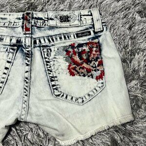 Miss Me Jean Shorts Distressed Denim
